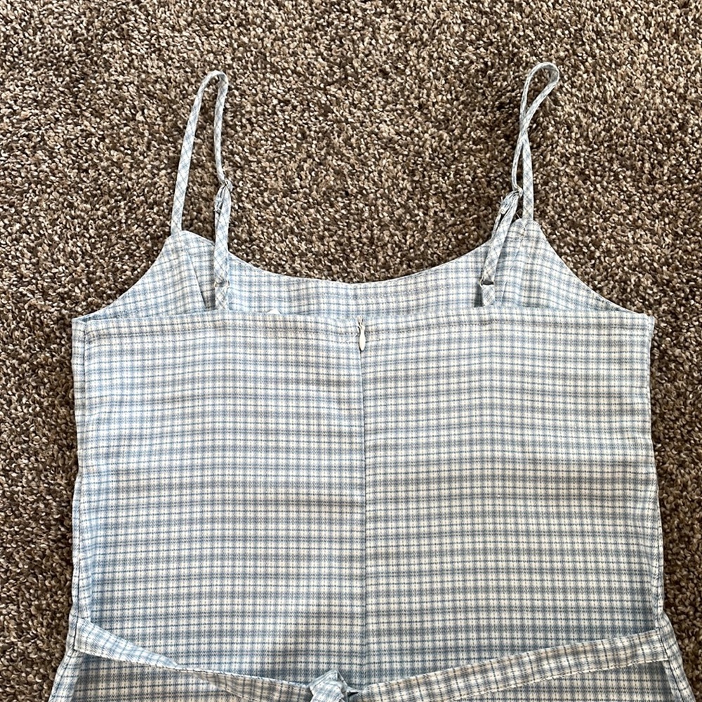 Brandy Melville John Galt NWT blue plaid dress - Picture 9 of 11